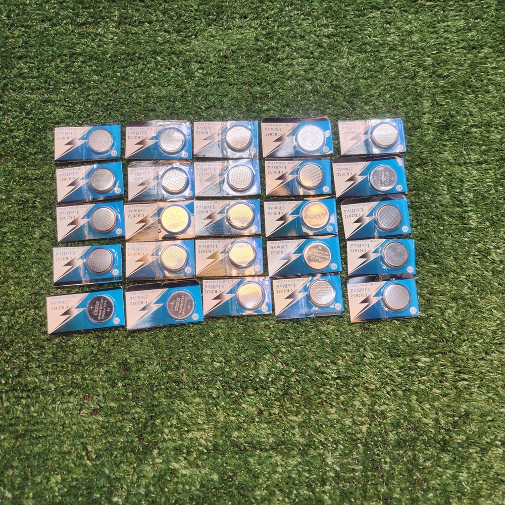 25 New Carded CR2032 3v Lithium Batteries